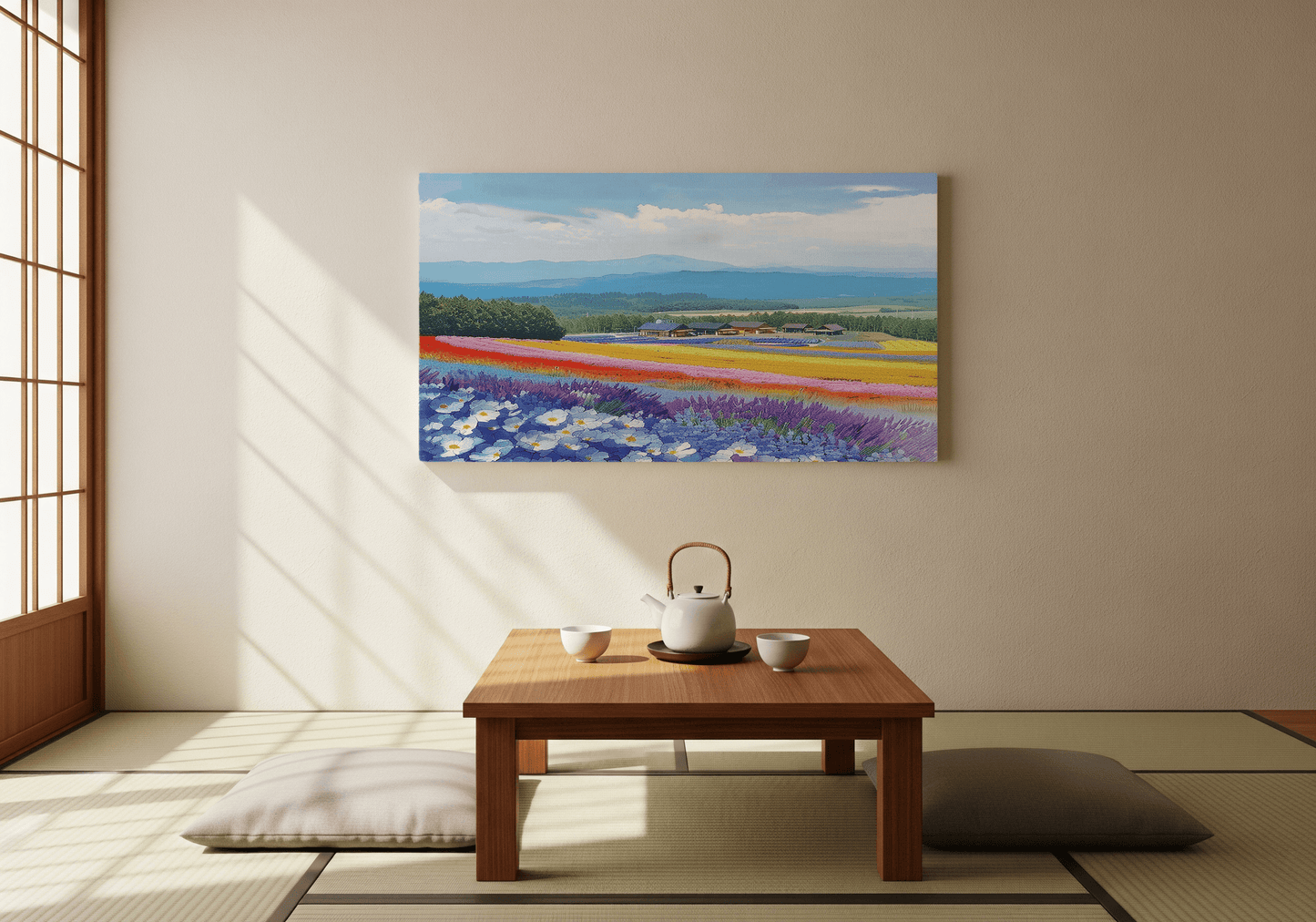 Farm Tomita Canvas Art — Furano, Hokkaido Healing Voyage