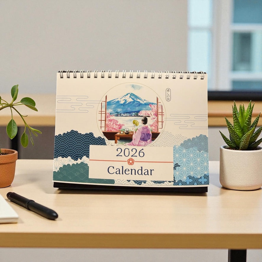 Japan Scenic Art Calendar 2026 Healing Voyage
