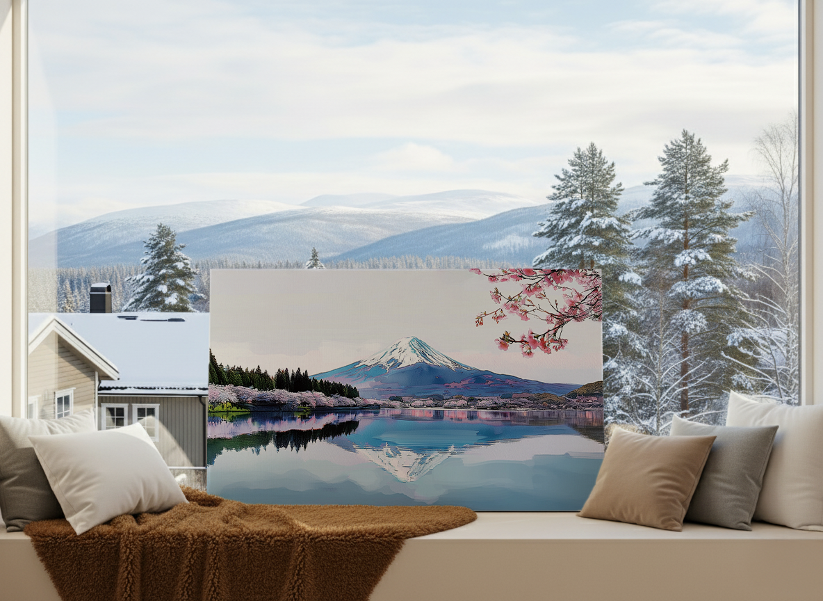 Mount Fuji Canvas Art Healing Voyage