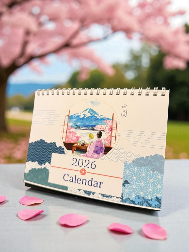 Japan Scenic Art Calendar 2026 – Healing Voyage