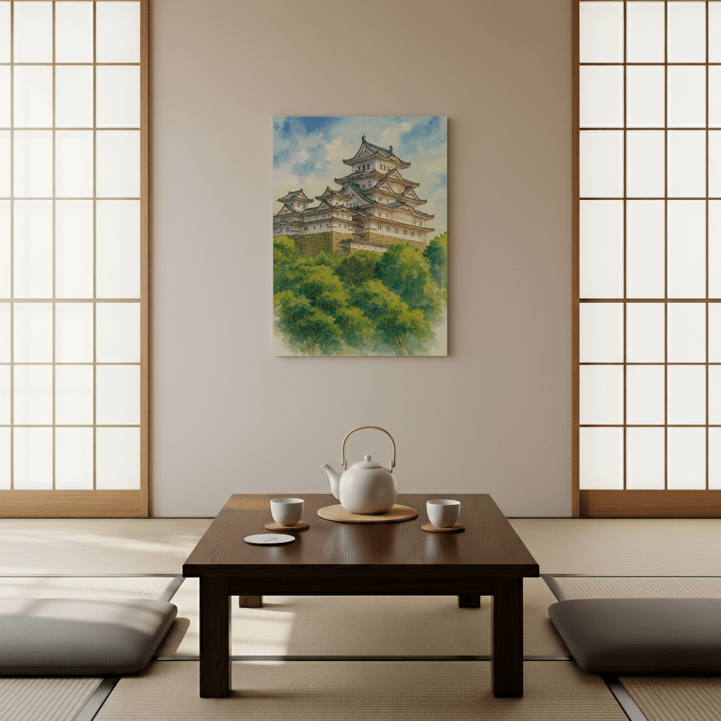 Himeji Castle Canvas Art Healing Voyage