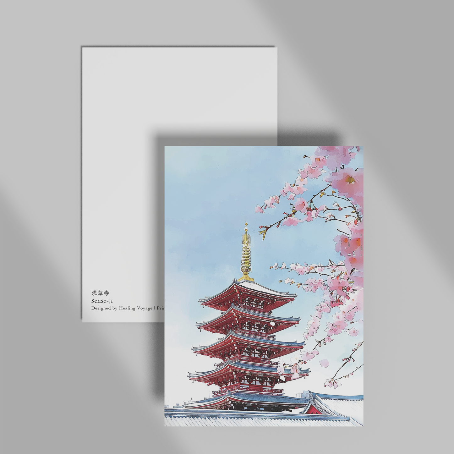 Senso-ji Postcard — Tokyo Healing Voyage