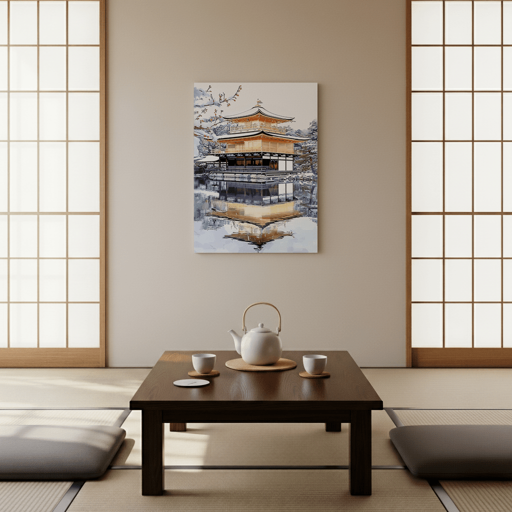 Kinkaku-ji Canvas Art — Kyoto Healing Voyage