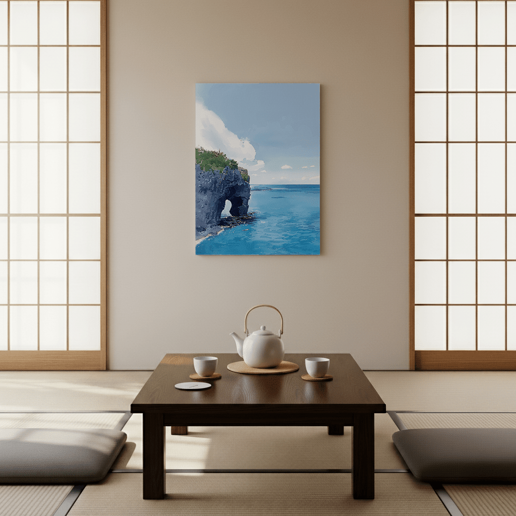 Cape Manzamo Canvas Art — Okinawa Healing Voyage