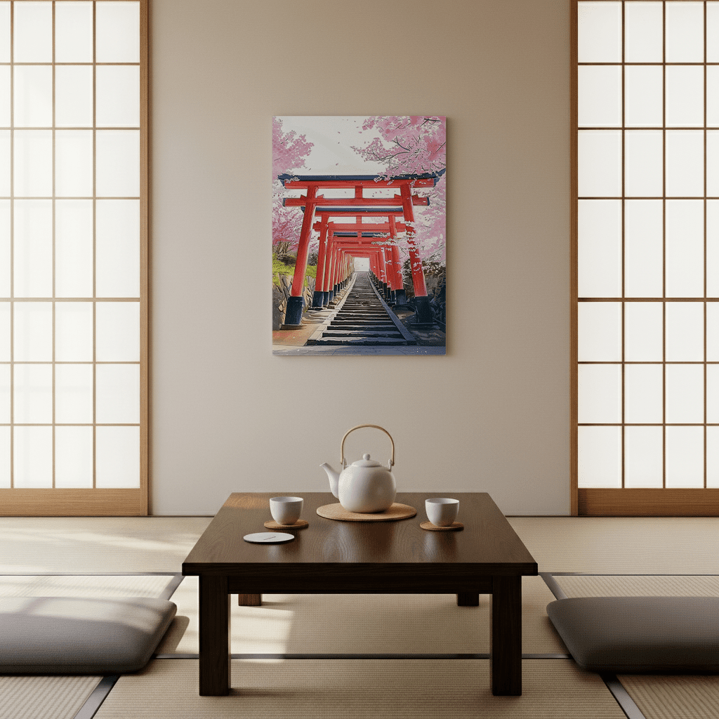 Fushimi Inari Taisha Canvas Art — Kyoto Healing Voyage
