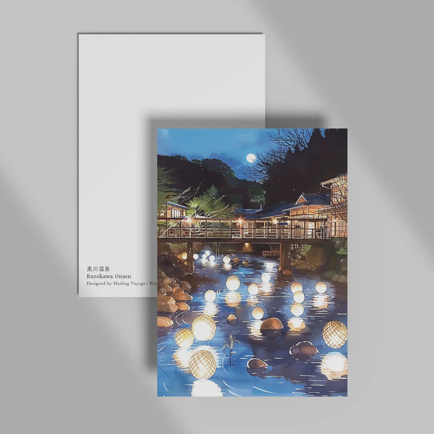 Kurokawa Onsen Postcard — Kumamoto Healing Voyage