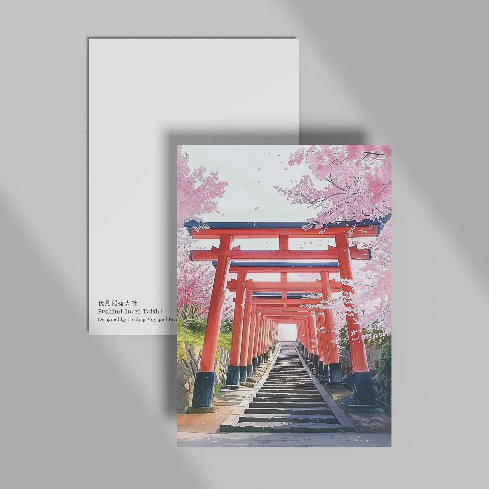 Fushimi Inari Taisha Postcard — Kyoto Healing Voyage