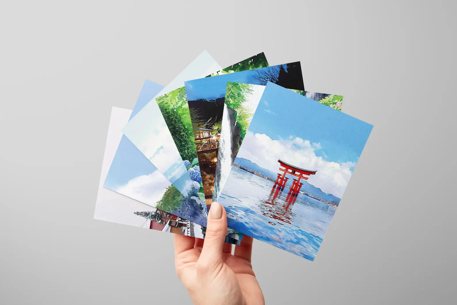 Japan Scenic Postcard — Full Set 21 Designs Healing Voyage