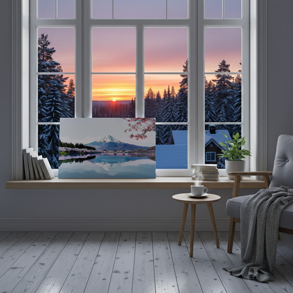 Mount Fuji Canvas Art Healing Voyage
