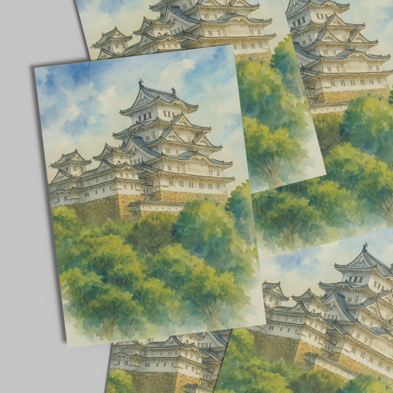 Himeji Castle Postcard Healing Voyage