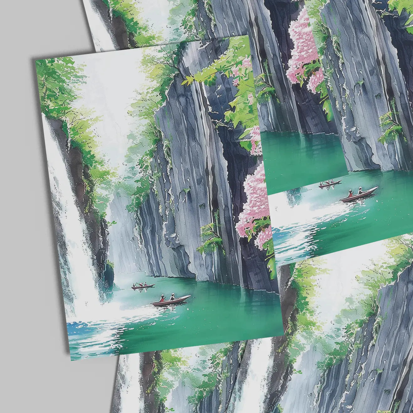 Takachiho Gorge Postcard — Miyazaki Healing Voyage