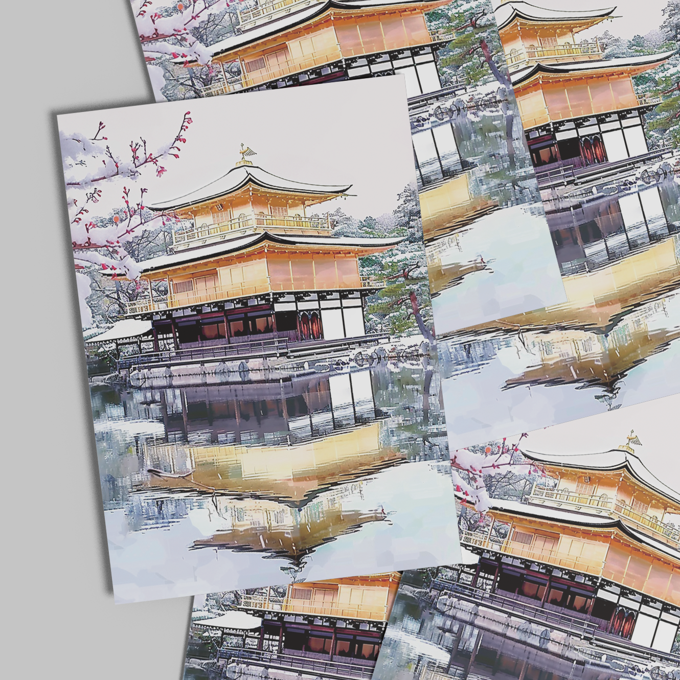 Kinkaku-ji Postcard — Kyoto Healing Voyage