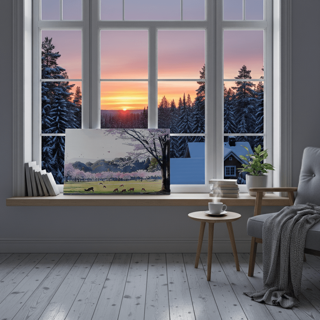 Nara Park Canvas Art Healing Voyage