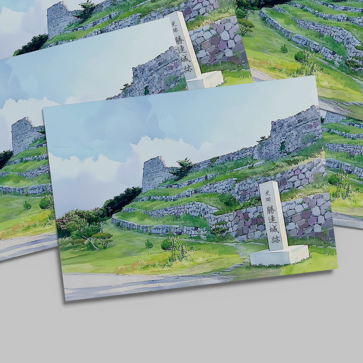 Katsuren Castle Ruins Postcard —Okinawa Healing Voyage