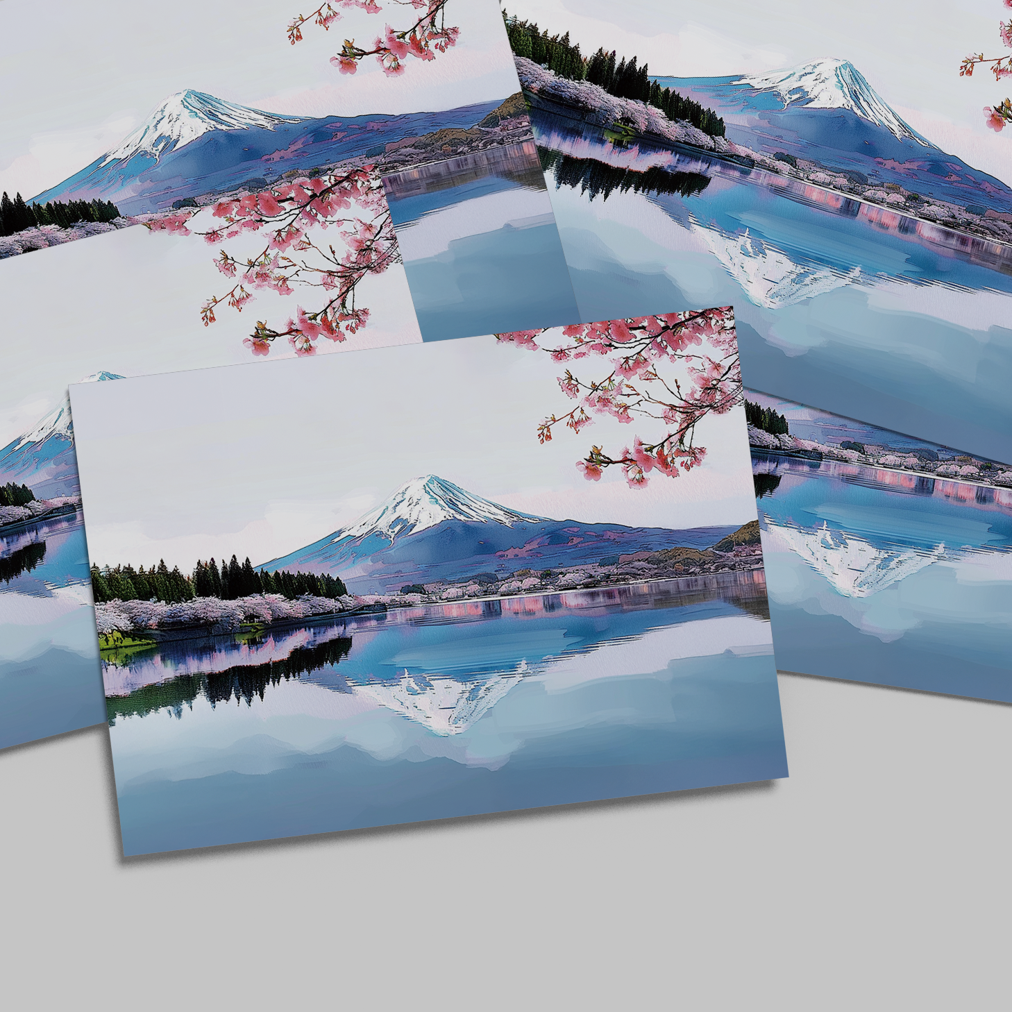 Mount Fuji Postcard Healing Voyage