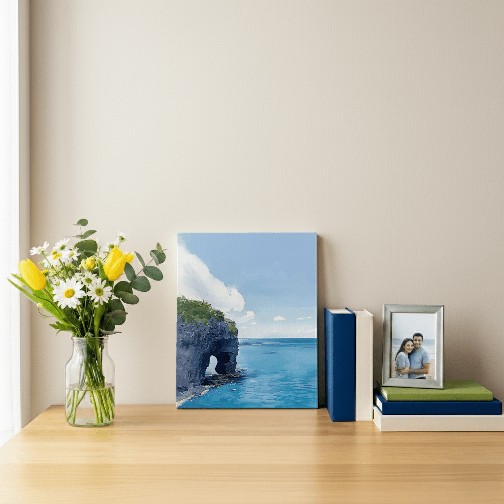Cape Manzamo Canvas Art — Okinawa Healing Voyage