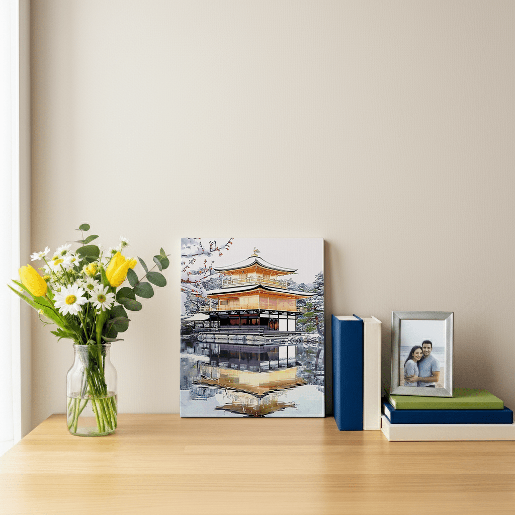 Kinkaku-ji Canvas Art — Kyoto Healing Voyage