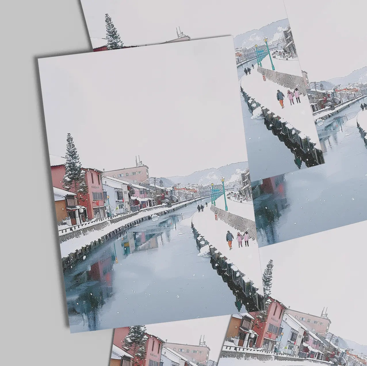 Otaru Canal Postcard — Hokkaido Healing Voyage