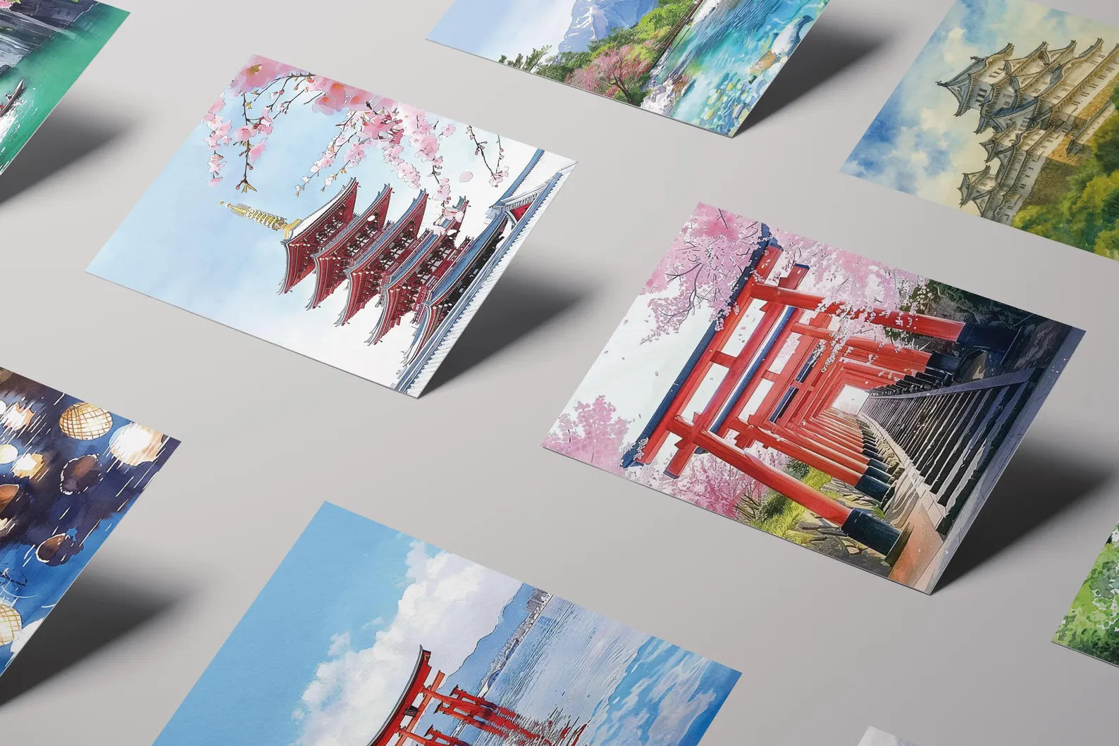 Japan Scenic Postcard — Full Set 21 Designs Healing Voyage