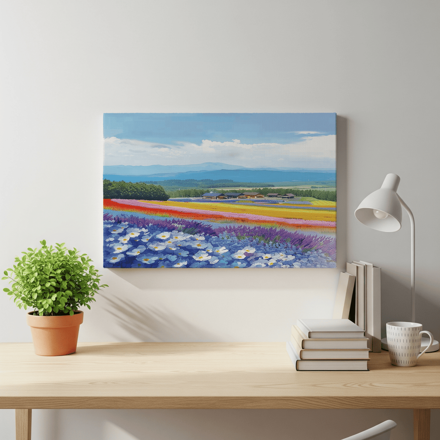 Farm Tomita Canvas Art — Furano, Hokkaido Healing Voyage