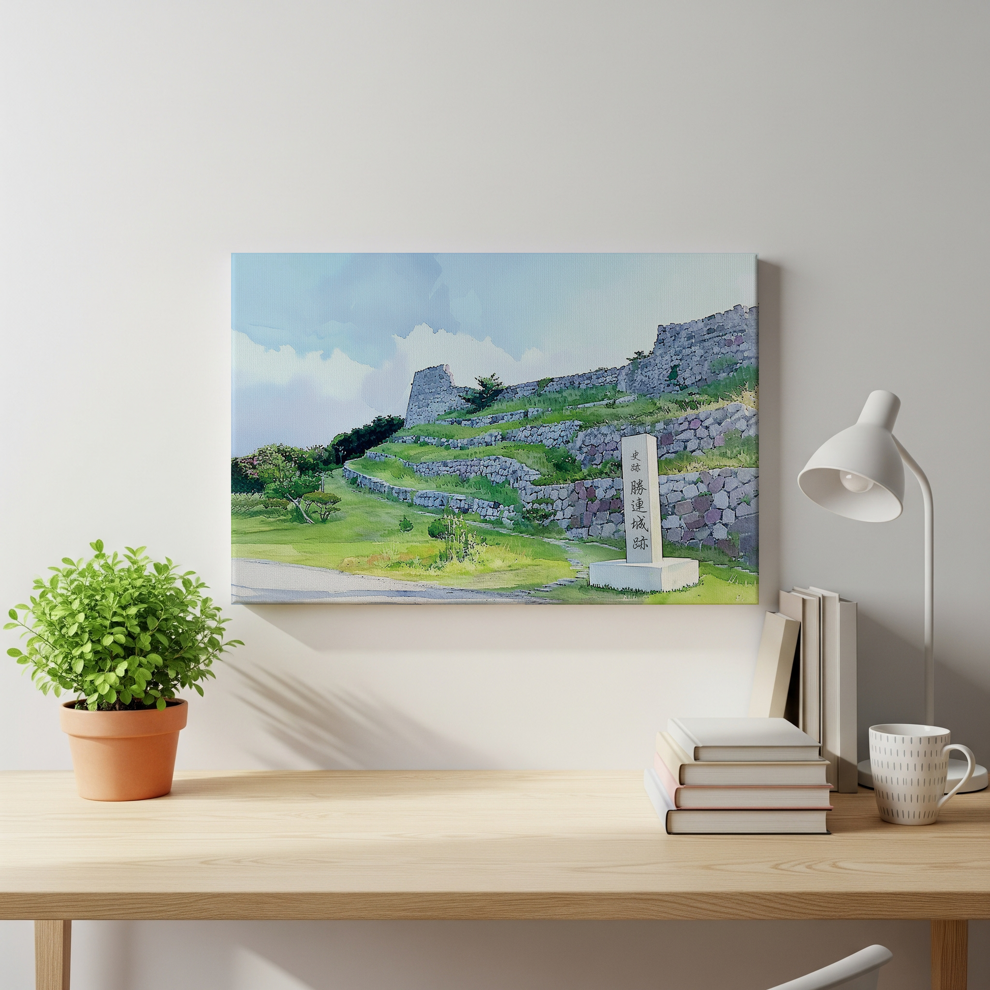 Katsuren Castle Ruins Canvas Art —Okinawa Healing Voyage