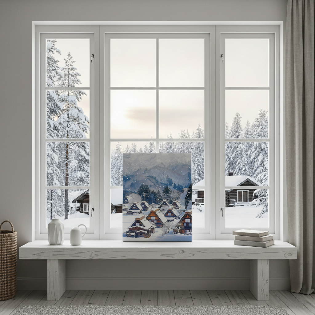Shirakawa-go Canvas Art — Gifu Healing Voyage