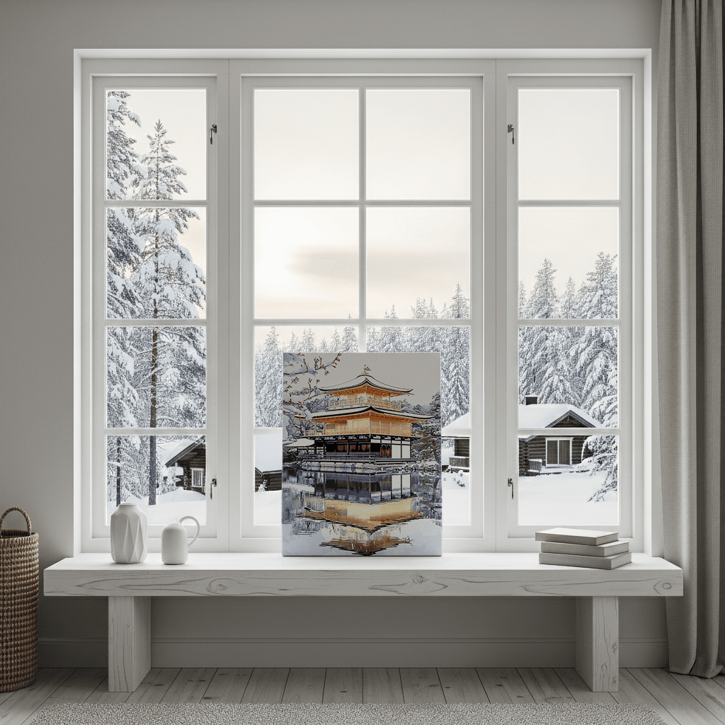 Kinkaku-ji Canvas Art — Kyoto Healing Voyage