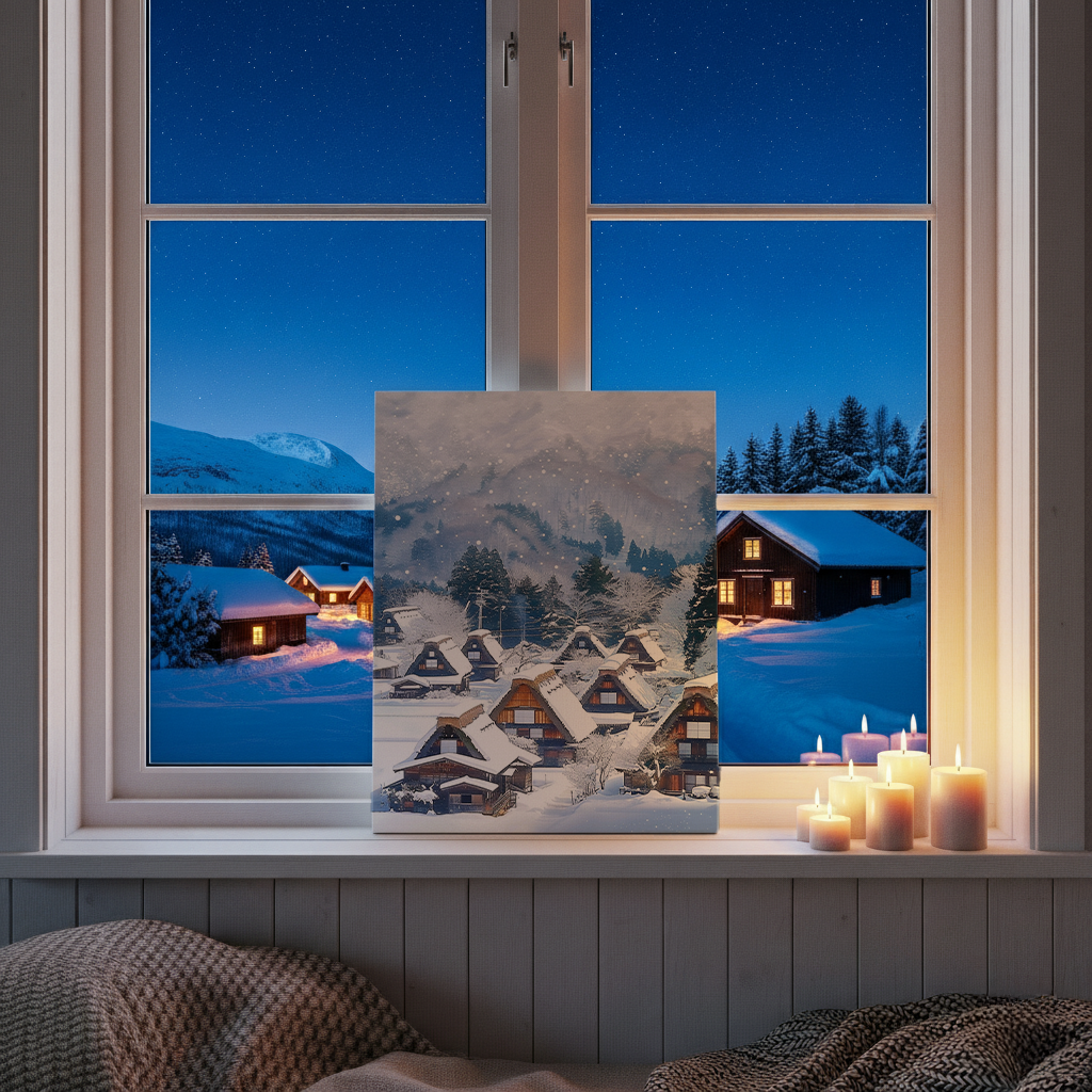 Shirakawa-go Canvas Art — Gifu Healing Voyage