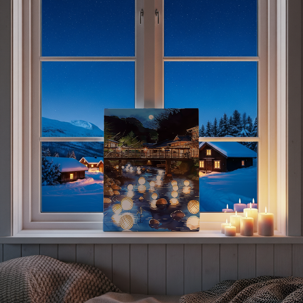 Kurokawa Onsen Canvas Art — Kumamoto Healing Voyage