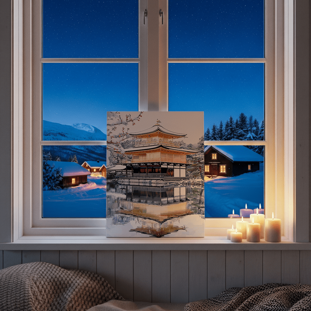 Kinkaku-ji Canvas Art — Kyoto Healing Voyage