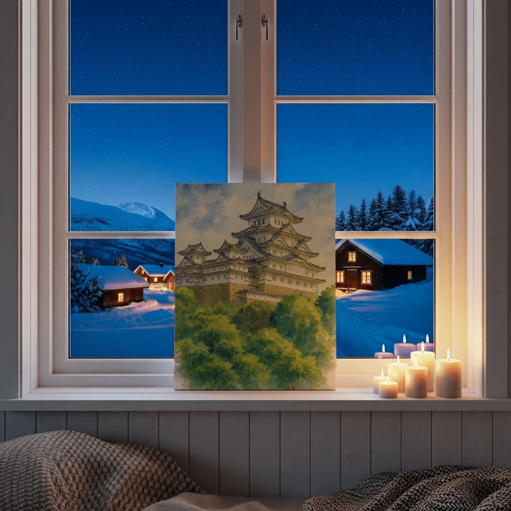 Himeji Castle Canvas Art Healing Voyage