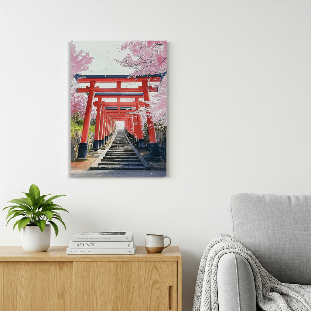 Fushimi Inari Taisha Canvas Art — Kyoto Healing Voyage