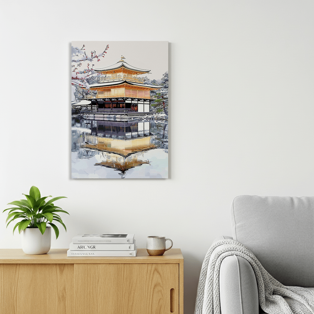 Kinkaku-ji Canvas Art — Kyoto Healing Voyage
