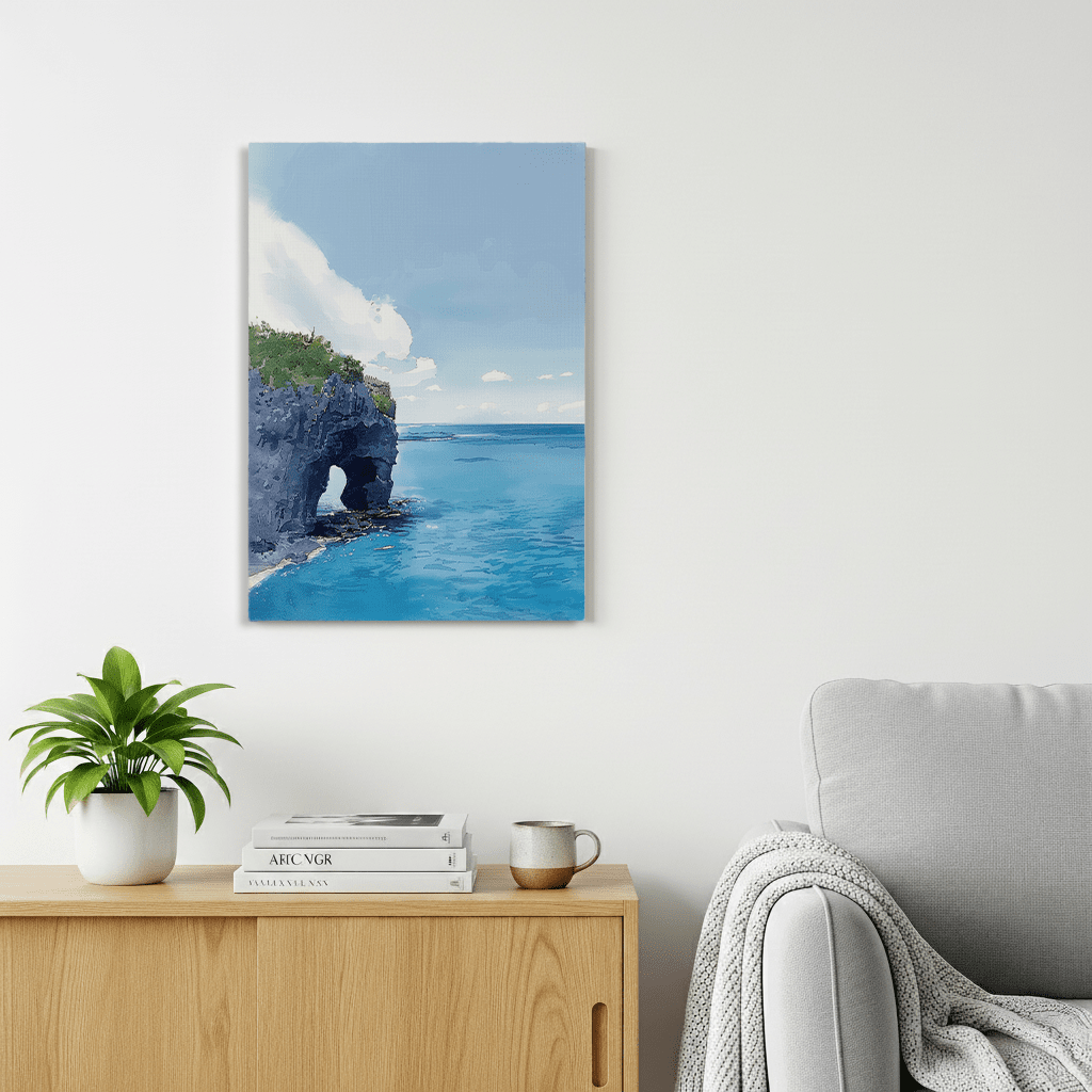 Cape Manzamo Canvas Art — Okinawa Healing Voyage