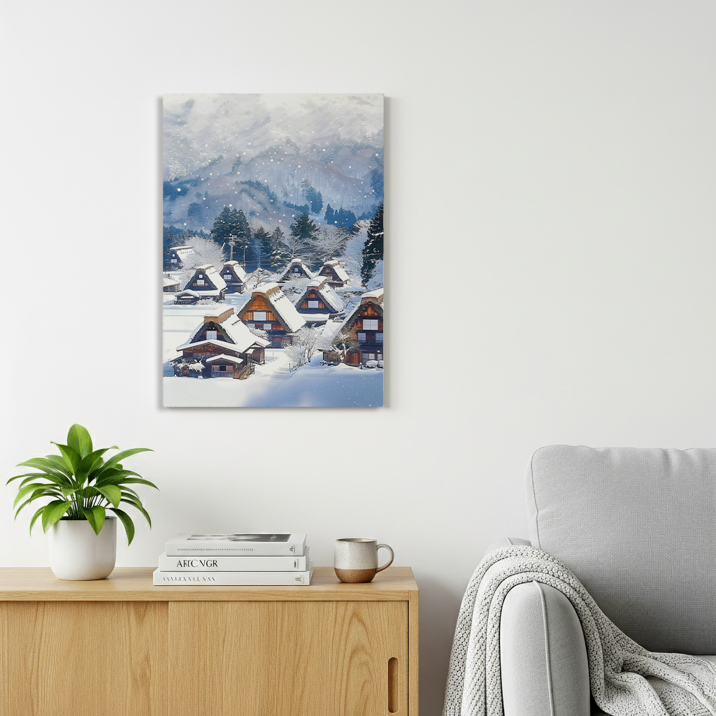Shirakawa-go Canvas Art — Gifu Healing Voyage