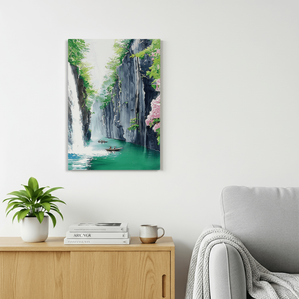 Takachiho Gorge Canvas Art — Miyazaki Healing Voyage