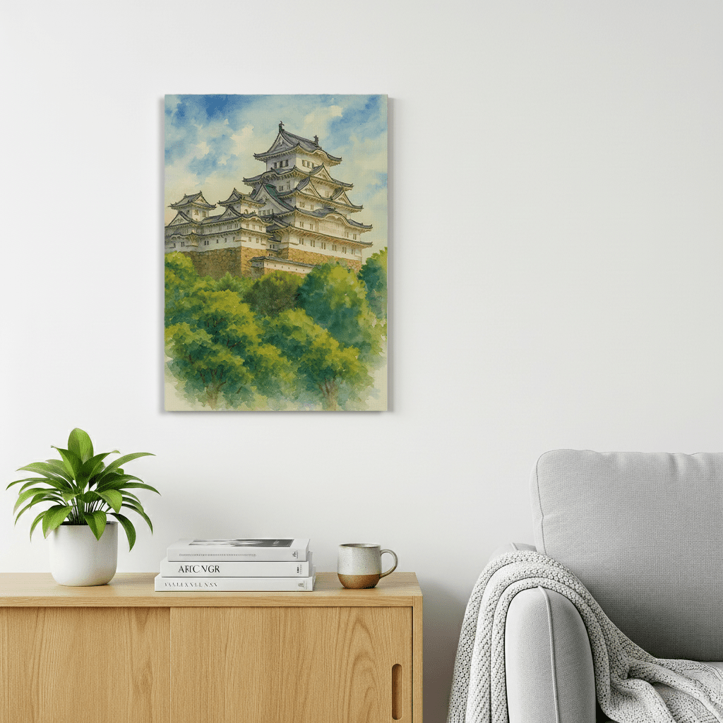 Himeji Castle Canvas Art Healing Voyage