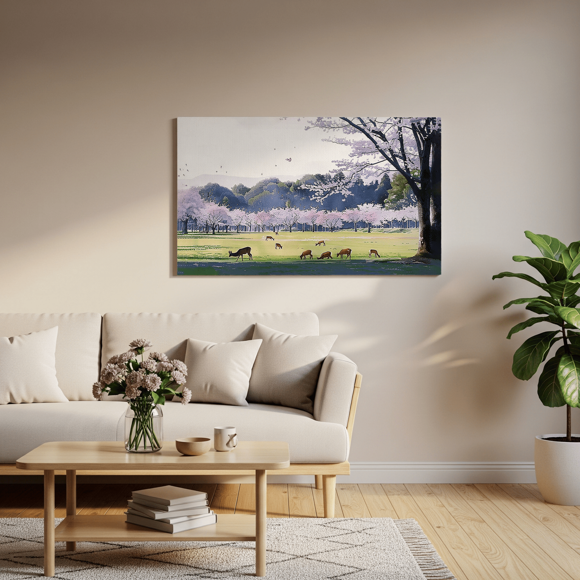 Nara Park Canvas Art Healing Voyage