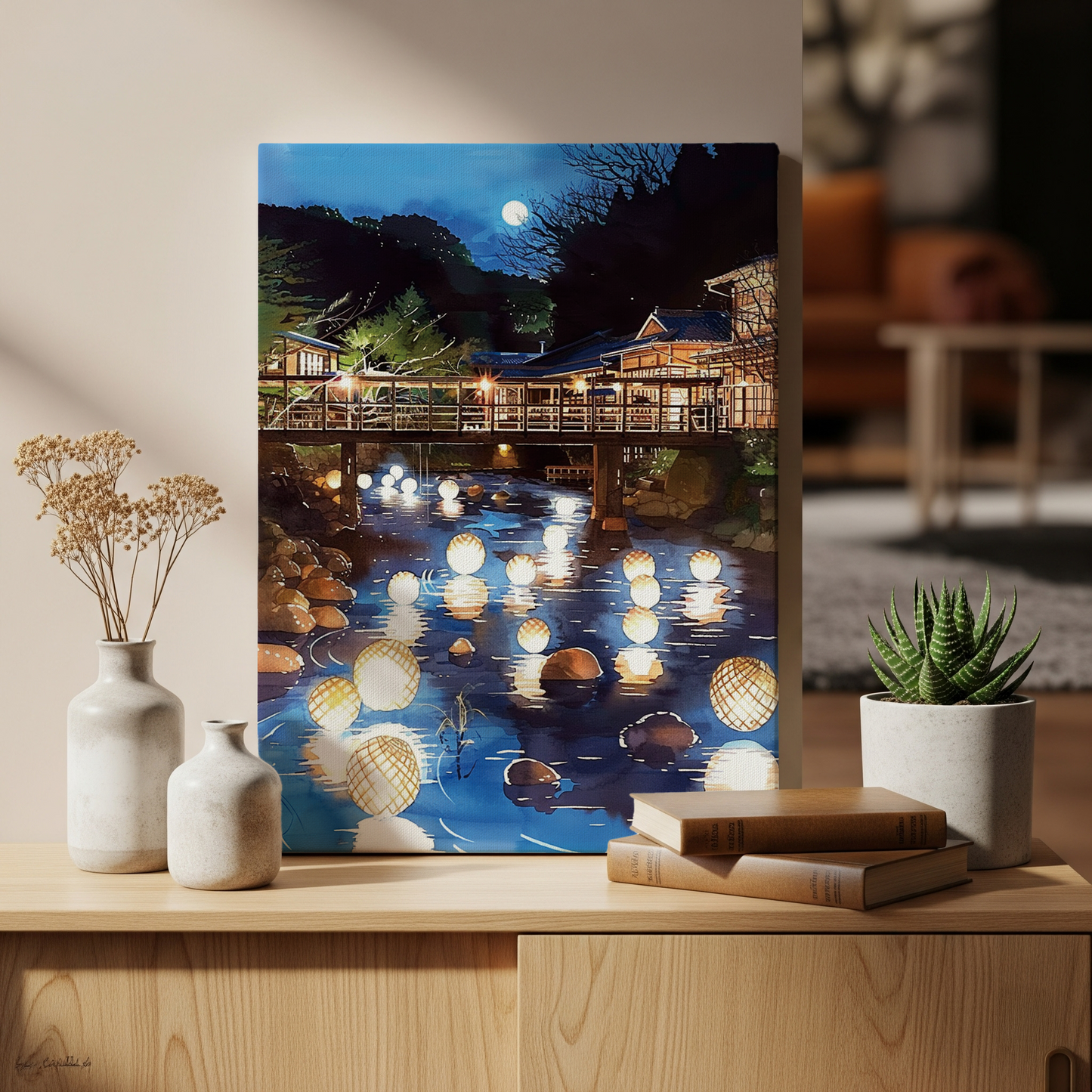 Kurokawa Onsen Canvas Art — Kumamoto Healing Voyage