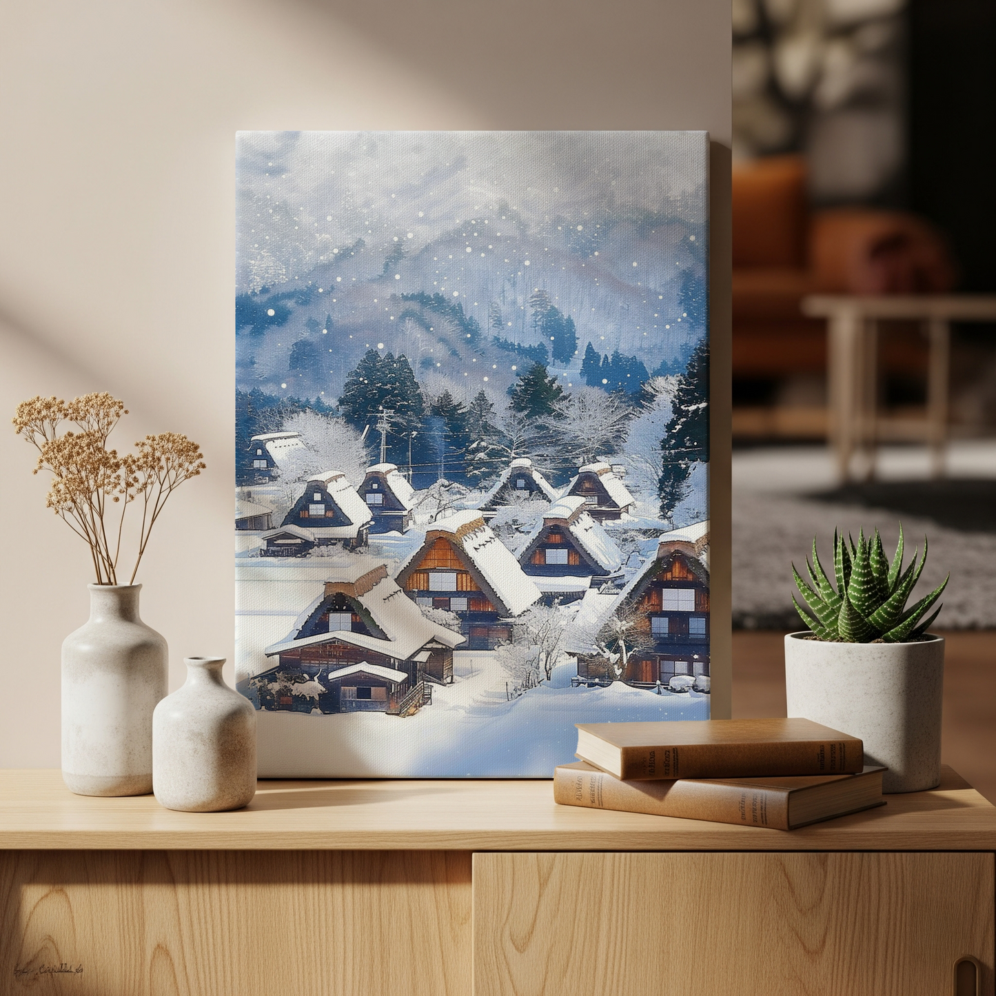 Shirakawa-go Canvas Art — Gifu Healing Voyage