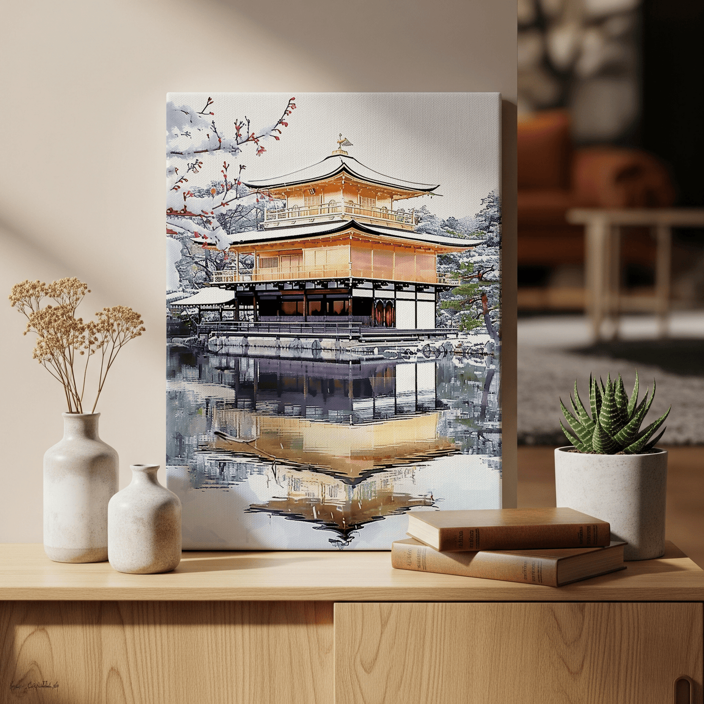 Kinkaku-ji Canvas Art — Kyoto Healing Voyage