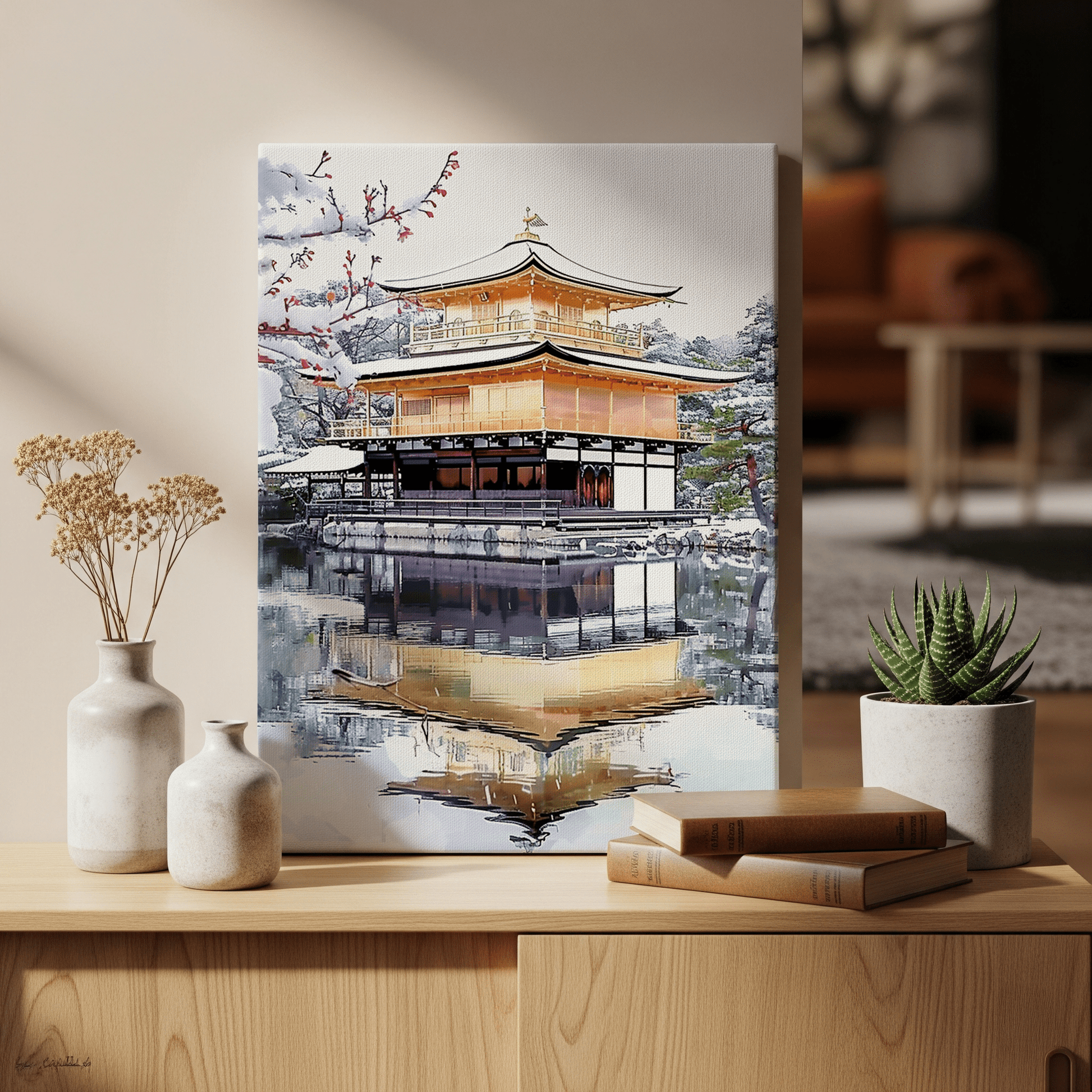 Kinkaku-ji Canvas Art — Kyoto Healing Voyage