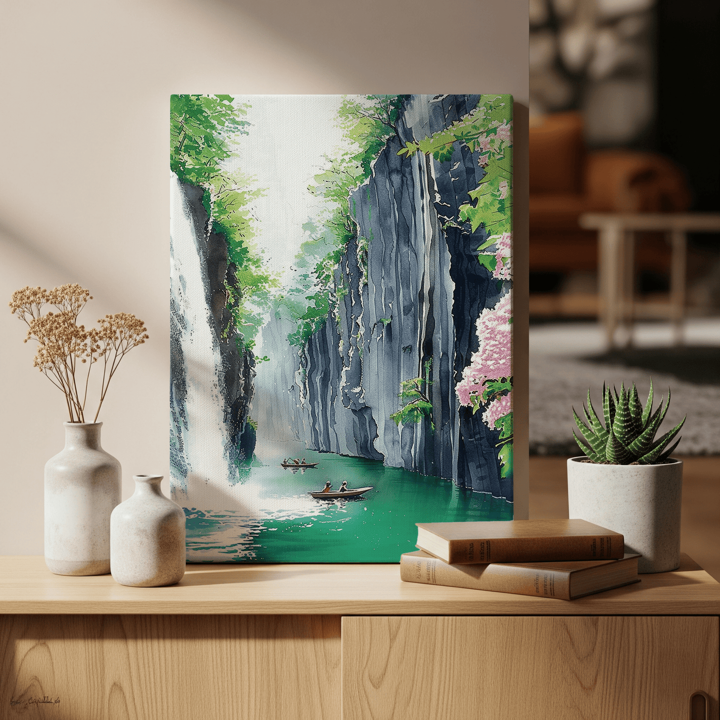 Takachiho Gorge Canvas Art — Miyazaki Healing Voyage