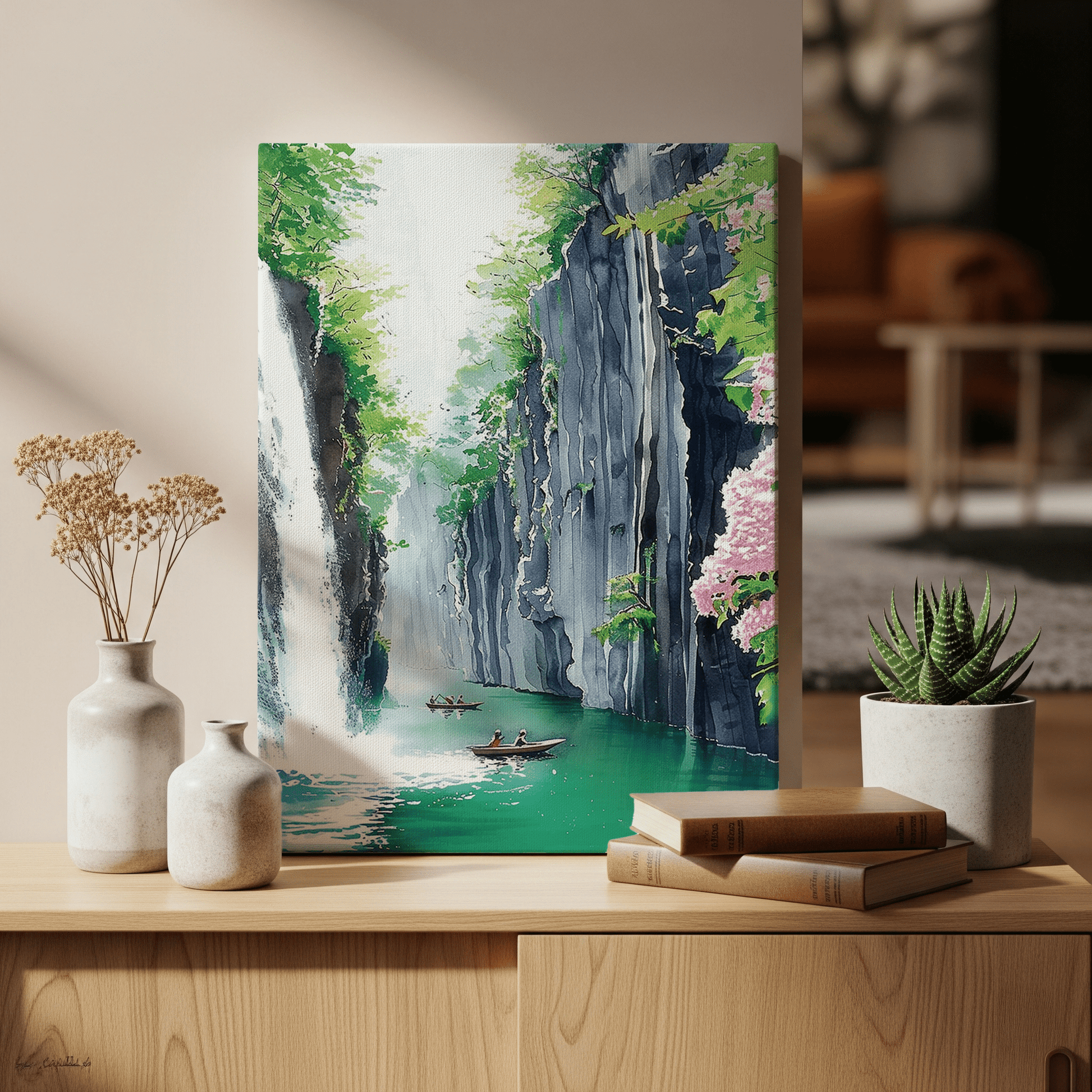 Takachiho Gorge Canvas Art — Miyazaki Healing Voyage