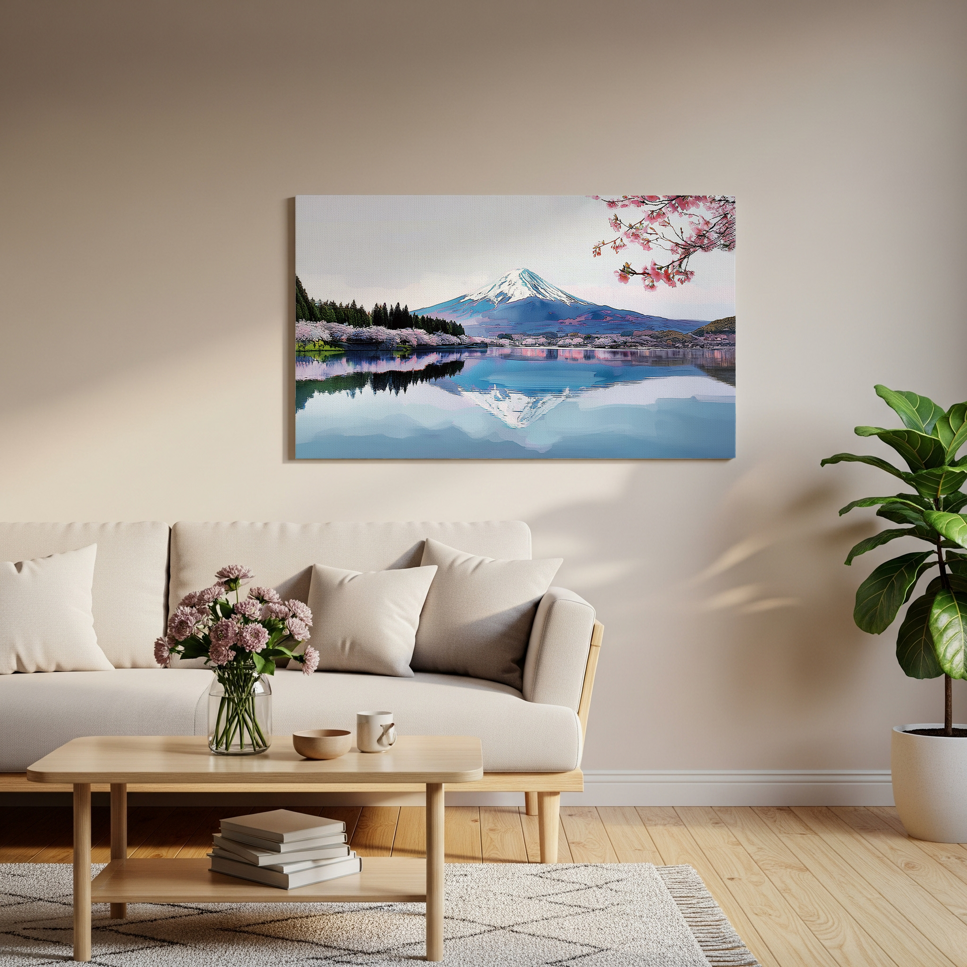 Mount Fuji Canvas Art Healing Voyage