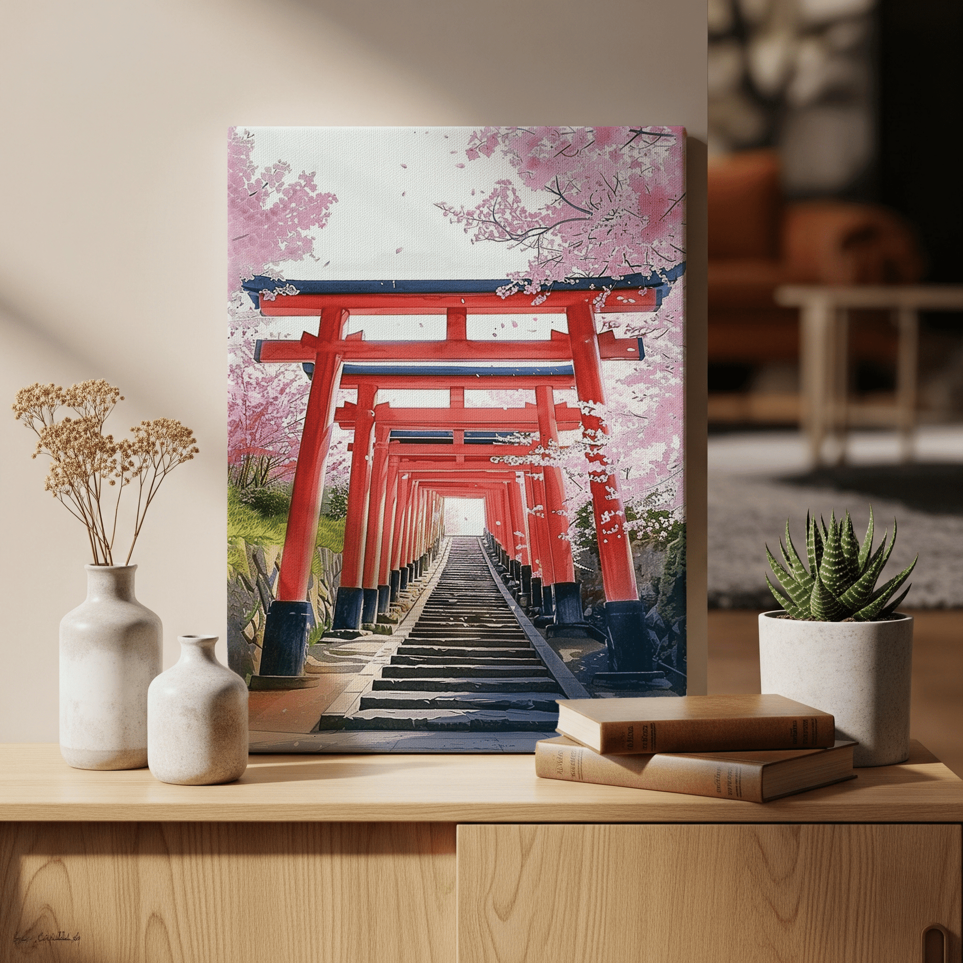Fushimi Inari Taisha Canvas Art — Kyoto Healing Voyage