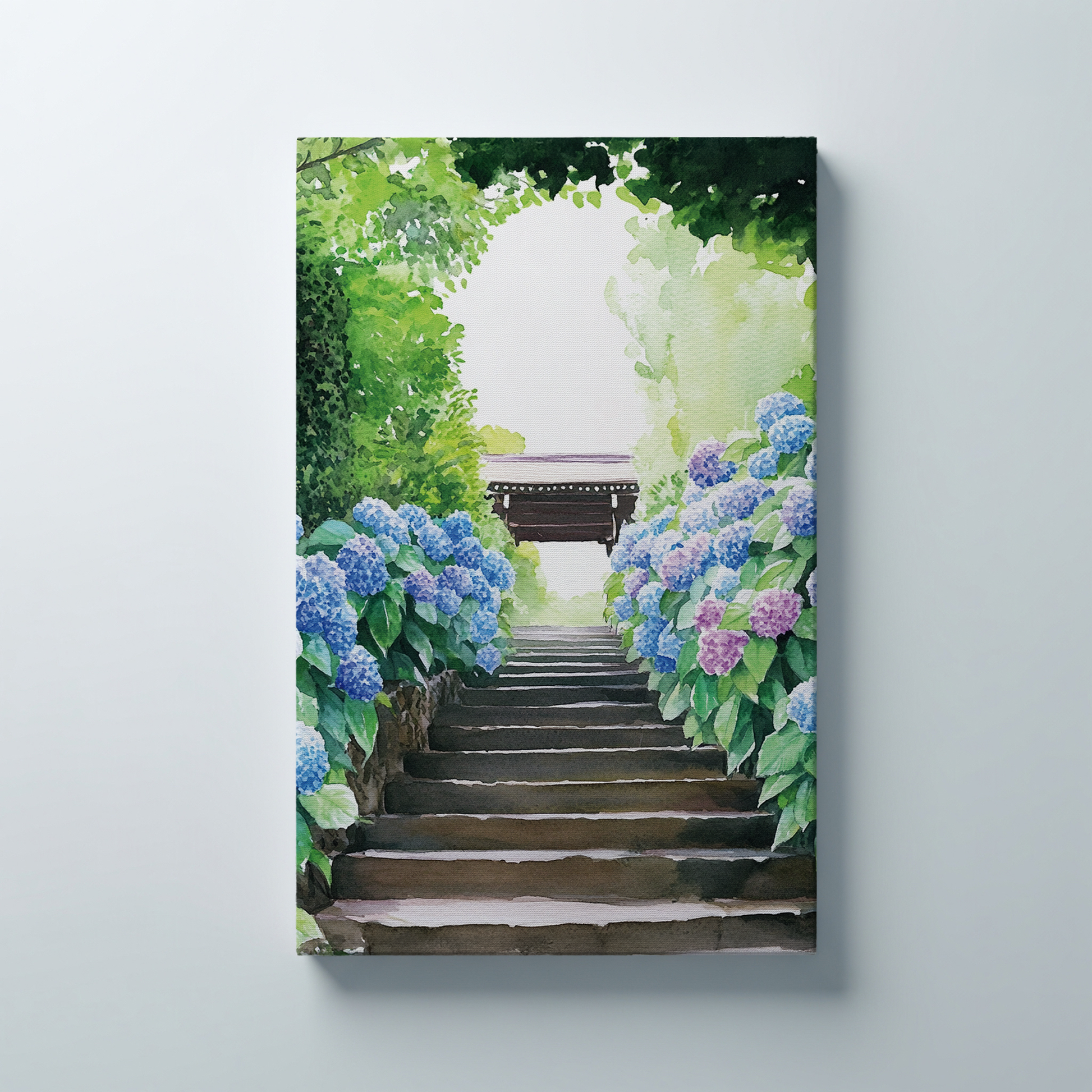 Meigetsu-in Canvas Art — Kamakura Healing Voyage