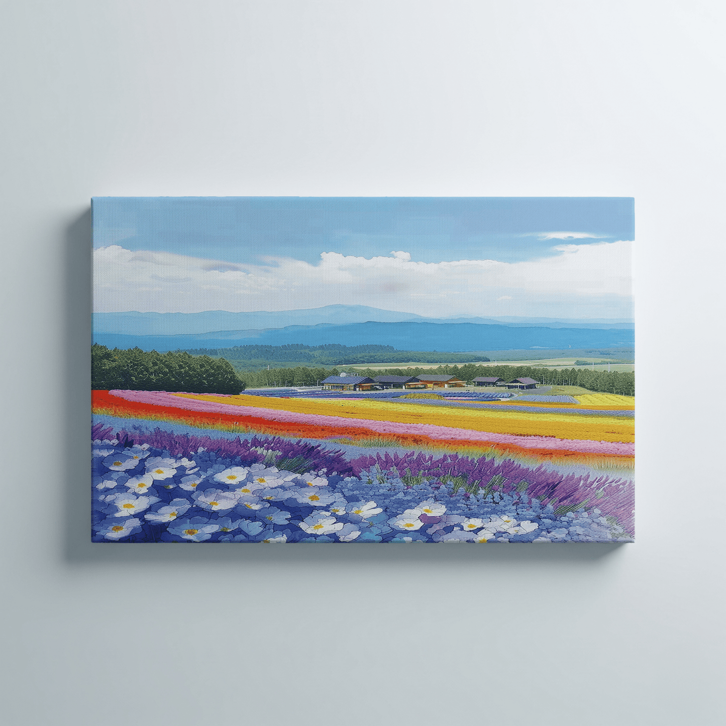 Farm Tomita Canvas Art — Furano, Hokkaido Healing Voyage