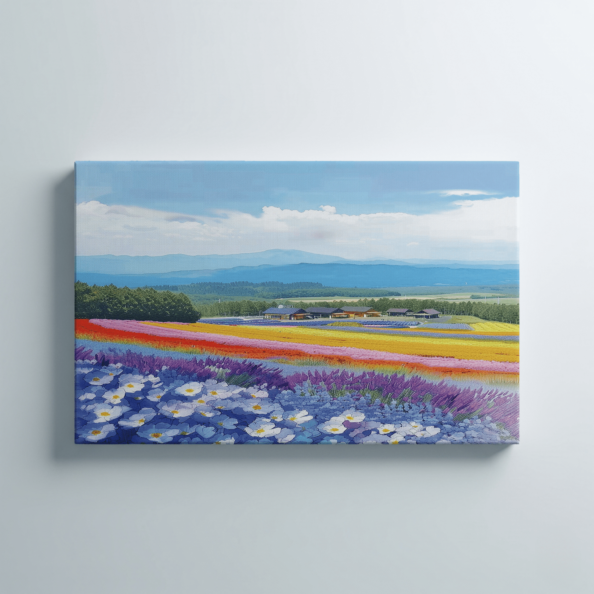 Farm Tomita Canvas Art — Furano, Hokkaido Healing Voyage