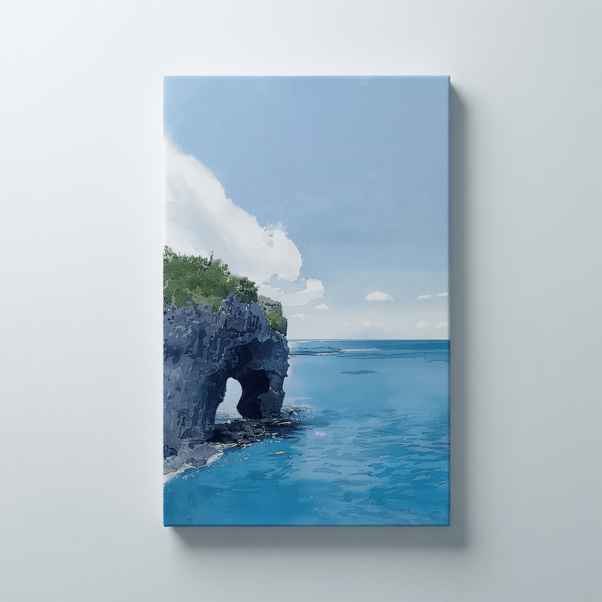 Cape Manzamo Canvas Art — Okinawa Healing Voyage